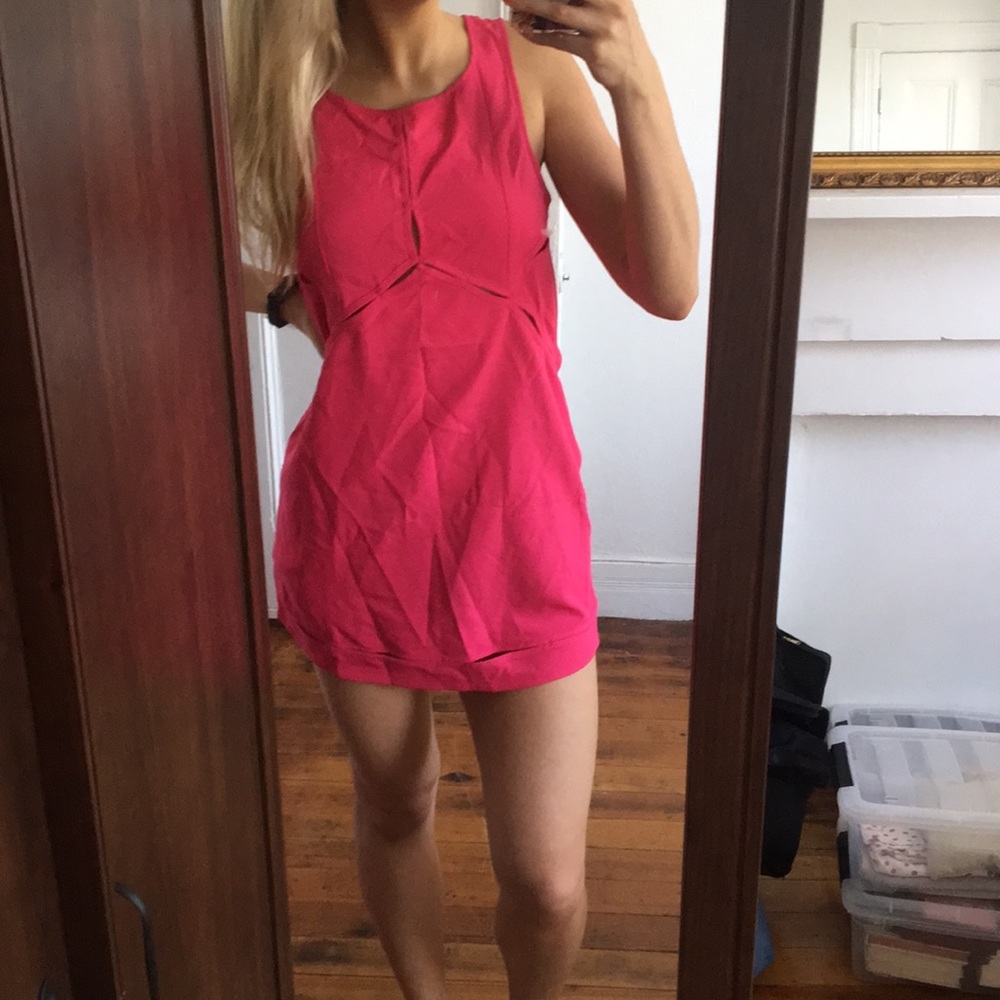 Hot pink Tobi shift mini dress
